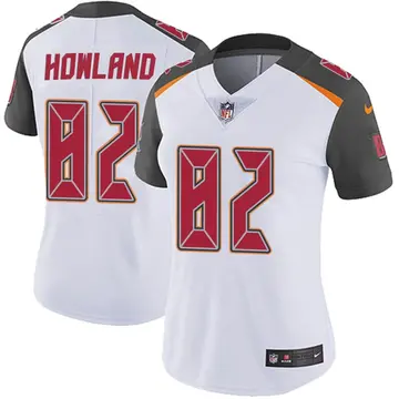 Nike JJ Howland Women's Limited Tampa Bay Buccaneers White Vapor Untouchable Jersey