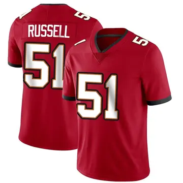 Nike J.J. Russell Men's Limited Tampa Bay Buccaneers Red Team Color Vapor Untouchable Jersey