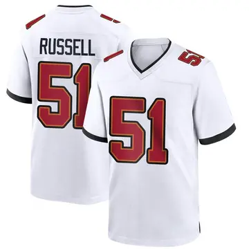 Nike J.J. Russell Youth Game Tampa Bay Buccaneers White Jersey
