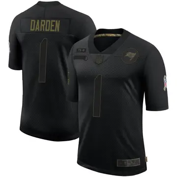 Nike Jaelon Darden Men's Limited Tampa Bay Buccaneers Black 2020 Salute To Service Jersey