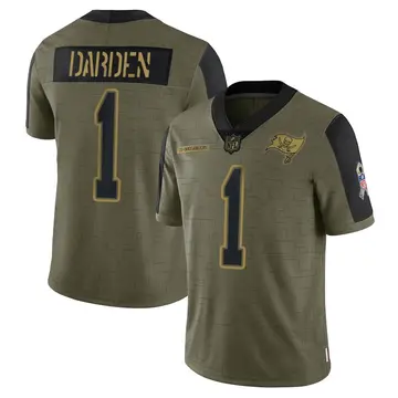 Nike Jaelon Darden Men's Limited Tampa Bay Buccaneers Olive 2021 Salute To Service Jersey
