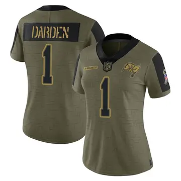 Nike Jaelon Darden Women's Limited Tampa Bay Buccaneers Olive 2021 Salute To Service Jersey