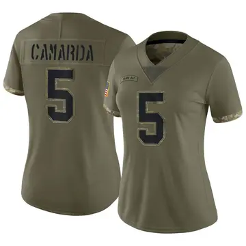 Nike Jake Camarda Women's Limited Tampa Bay Buccaneers Olive 2022 Salute To Service Jersey