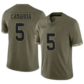 Nike Jake Camarda Youth Limited Tampa Bay Buccaneers Olive 2022 Salute To Service Jersey