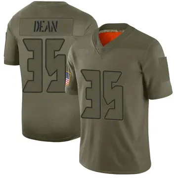 Nike Jamel Dean Men's Limited Tampa Bay Buccaneers Camo 2019 Salute to Service Jersey