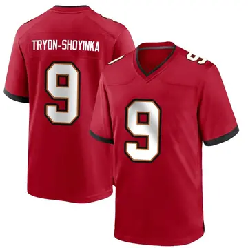 Nike Joe Tryon-Shoyinka Men's Game Tampa Bay Buccaneers Red Team Color Jersey