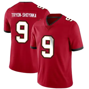 Nike Joe Tryon-Shoyinka Men's Limited Tampa Bay Buccaneers Red Team Color Vapor Untouchable Jersey