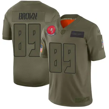 Nike John Brown Men's Limited Tampa Bay Buccaneers Camo 2019 Salute to Service Jersey