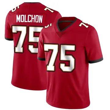 Nike John Molchon Men's Limited Tampa Bay Buccaneers Red Team Color Vapor Untouchable Jersey