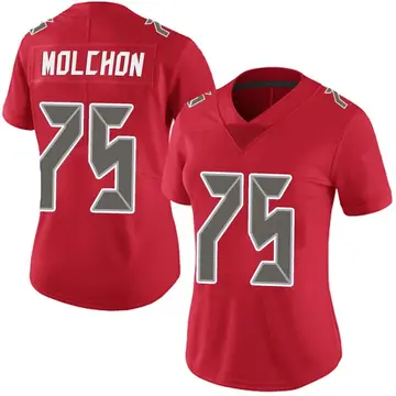 Nike John Molchon Women's Limited Tampa Bay Buccaneers Red Team Color Vapor Untouchable Jersey