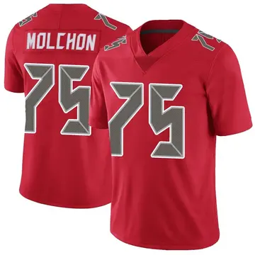 Nike John Molchon Youth Limited Tampa Bay Buccaneers Red Color Rush Jersey