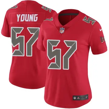 Nike Jordan Young Women's Limited Tampa Bay Buccaneers Red Color Rush Jersey