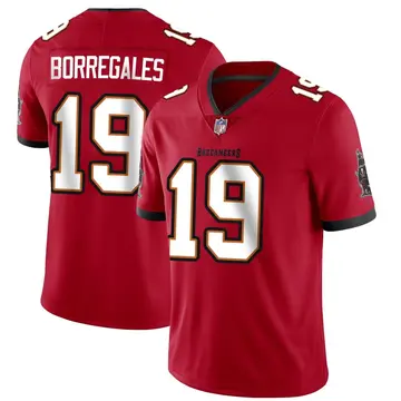 Nike Jose Borregales Men's Limited Tampa Bay Buccaneers Red Team Color Vapor Untouchable Jersey