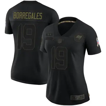 Nike Jose Borregales Women's Limited Tampa Bay Buccaneers Black 2020 Salute To Service Jersey