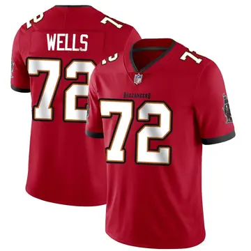Nike Josh Wells Youth Limited Tampa Bay Buccaneers Red Team Color Vapor Untouchable Jersey