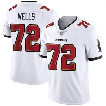 Nike Josh Wells Youth Limited Tampa Bay Buccaneers White Vapor Untouchable Jersey