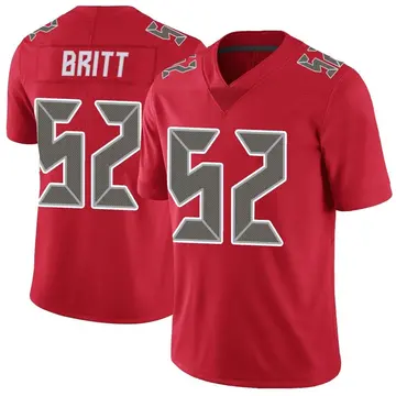 Nike K.J. Britt Men's Limited Tampa Bay Buccaneers Red Color Rush Jersey