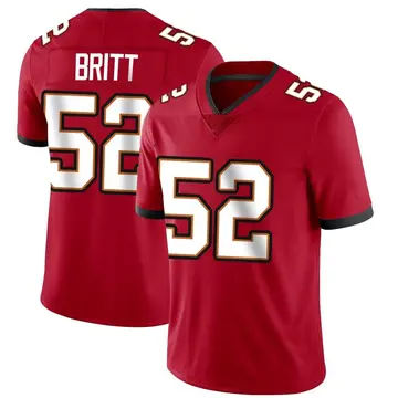 Nike K.J. Britt Men's Limited Tampa Bay Buccaneers Red Team Color Vapor Untouchable Jersey