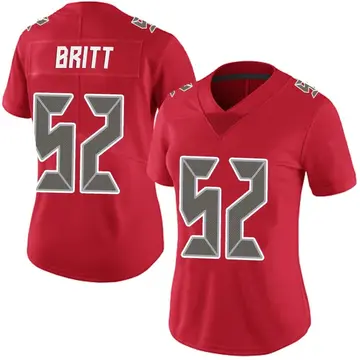 Nike K.J. Britt Women's Limited Tampa Bay Buccaneers Red Team Color Vapor Untouchable Jersey