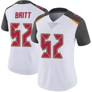 Nike K.J. Britt Women's Limited Tampa Bay Buccaneers White Vapor Untouchable Jersey