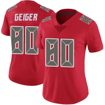 Nike Kaylon Geiger Women's Limited Tampa Bay Buccaneers Red Color Rush Jersey