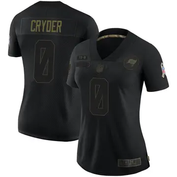 Nike Keegan Cryder Women's Limited Tampa Bay Buccaneers Black 2020 Salute To Service Jersey
