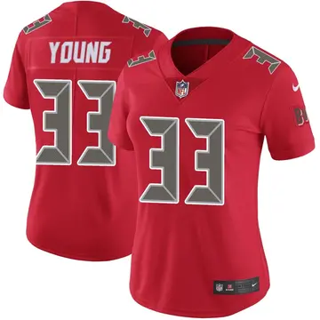 Nike Kenny Young Women's Limited Tampa Bay Buccaneers Red Color Rush Jersey