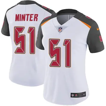 Nike Kevin Minter Women's Limited Tampa Bay Buccaneers White Vapor Untouchable Jersey