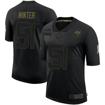 Nike Kevin Minter Youth Limited Tampa Bay Buccaneers Black 2020 Salute To Service Jersey