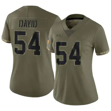 Nike Lavonte David Women's Limited Tampa Bay Buccaneers Olive 2022 Salute To Service Jersey