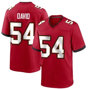 Nike Lavonte David Youth Game Tampa Bay Buccaneers Red Team Color Jersey