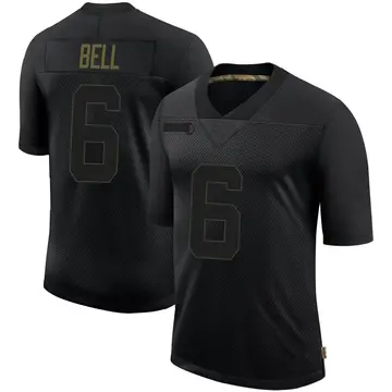 Nike Le'Veon Bell Men's Limited Tampa Bay Buccaneers Black 2020 Salute To Service Jersey