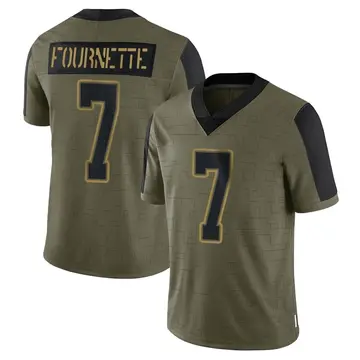 Nike Leonard Fournette Youth Limited Tampa Bay Buccaneers Olive 2021 Salute To Service Jersey