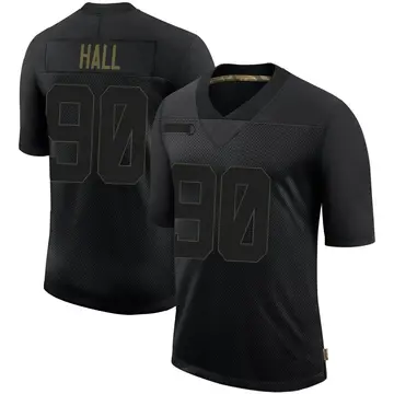Nike Logan Hall Men's Limited Tampa Bay Buccaneers Black 2020 Salute To Service Jersey