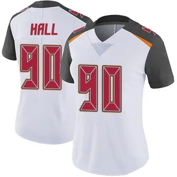 Nike Logan Hall Women's Limited Tampa Bay Buccaneers White Vapor Untouchable Jersey