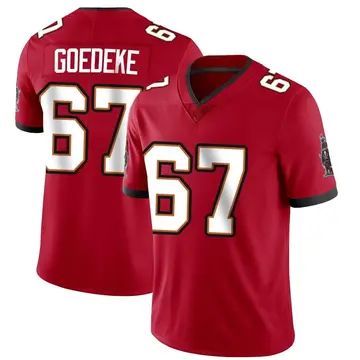 Nike Luke Goedeke Youth Limited Tampa Bay Buccaneers Red Team Color Vapor Untouchable Jersey