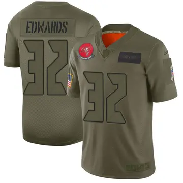 Nike Mike Edwards Men's Limited Tampa Bay Buccaneers Camo 2019 Salute to Service Jersey