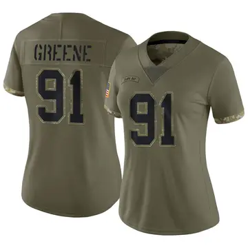 Nike Mike Greene Women's Limited Tampa Bay Buccaneers Olive 2022 Salute To Service Jersey