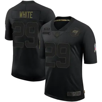 Nike Rachaad White Men's Limited Tampa Bay Buccaneers Black 2020 Salute To Service Jersey