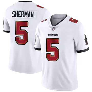 Nike Richard Sherman Men's Limited Tampa Bay Buccaneers White Vapor Untouchable Jersey