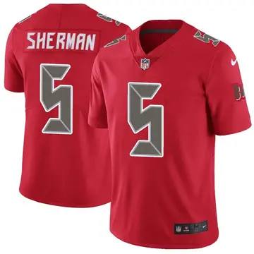 Nike Richard Sherman Youth Limited Tampa Bay Buccaneers Red Color Rush Jersey