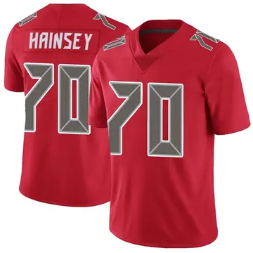 Nike Robert Hainsey Men's Limited Tampa Bay Buccaneers Red Color Rush Jersey