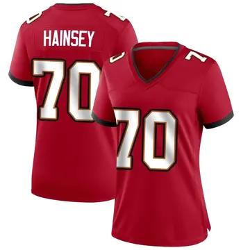 Nike Robert Hainsey Women's Game Tampa Bay Buccaneers Red Team Color Jersey
