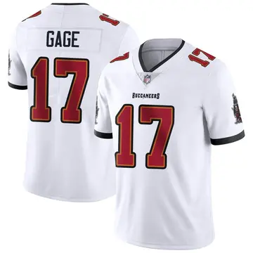 Nike Russell Gage Men's Limited Tampa Bay Buccaneers White Vapor Untouchable Jersey