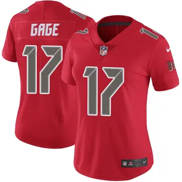 Nike Russell Gage Women's Limited Tampa Bay Buccaneers Red Color Rush Jersey