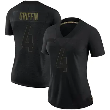 Nike Ryan Griffin Women's Limited Tampa Bay Buccaneers Black 2020 Salute To Service Jersey