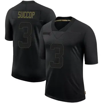 Nike Ryan Succop Men's Limited Tampa Bay Buccaneers Black 2020 Salute To Service Jersey