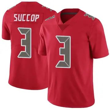 Nike Ryan Succop Men's Limited Tampa Bay Buccaneers Red Color Rush Jersey