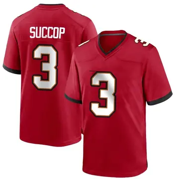 Nike Ryan Succop Youth Game Tampa Bay Buccaneers Red Team Color Jersey