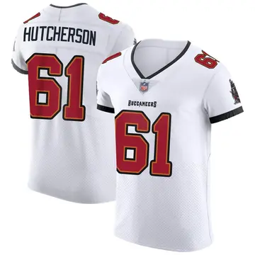 Nike Sadarius Hutcherson Men's Elite Tampa Bay Buccaneers White Vapor Jersey
